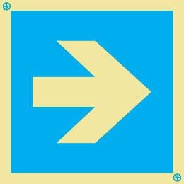 Suuntanuoli, sininen