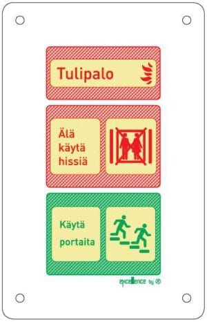 Tulipalo - Älä käytä hissiä  // XT201