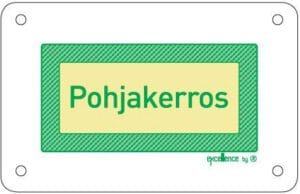 Kerrosnumerokyltti pohjakerros // XU063