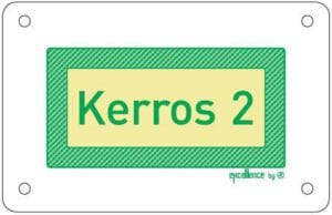 Kerrosnumerokyltti 2  // XU065