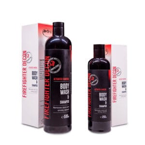 Aktiivihiilisaippua ja -shampoo pelastajalle, iholle ja hiuksille 250 ml ja 500 ml